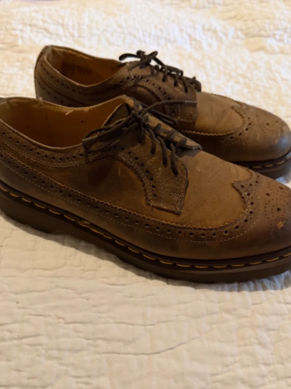 Vintage Dr. Martens Made in England Wingtip Oxfords